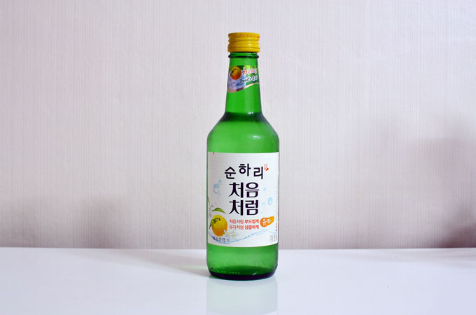 今韓国で人気のゆず焼酎（유자소주 ユジャソジュ）