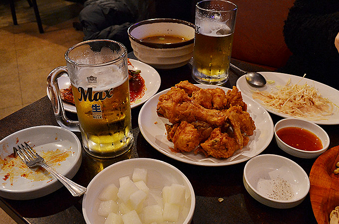 チキンとビールでチメ