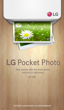 ポケットフォトのアプリを立ち上げます。