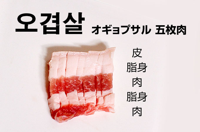 五枚肉 오겹살（オギョプサル）