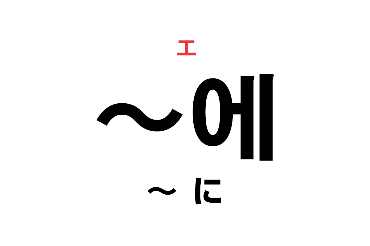 韓国語の助詞 에 に を覚える ハングルノート